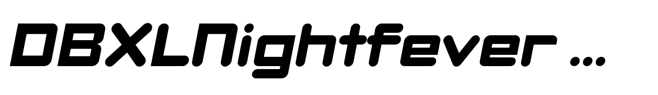 DBXLNightfever ExtraWide Italic